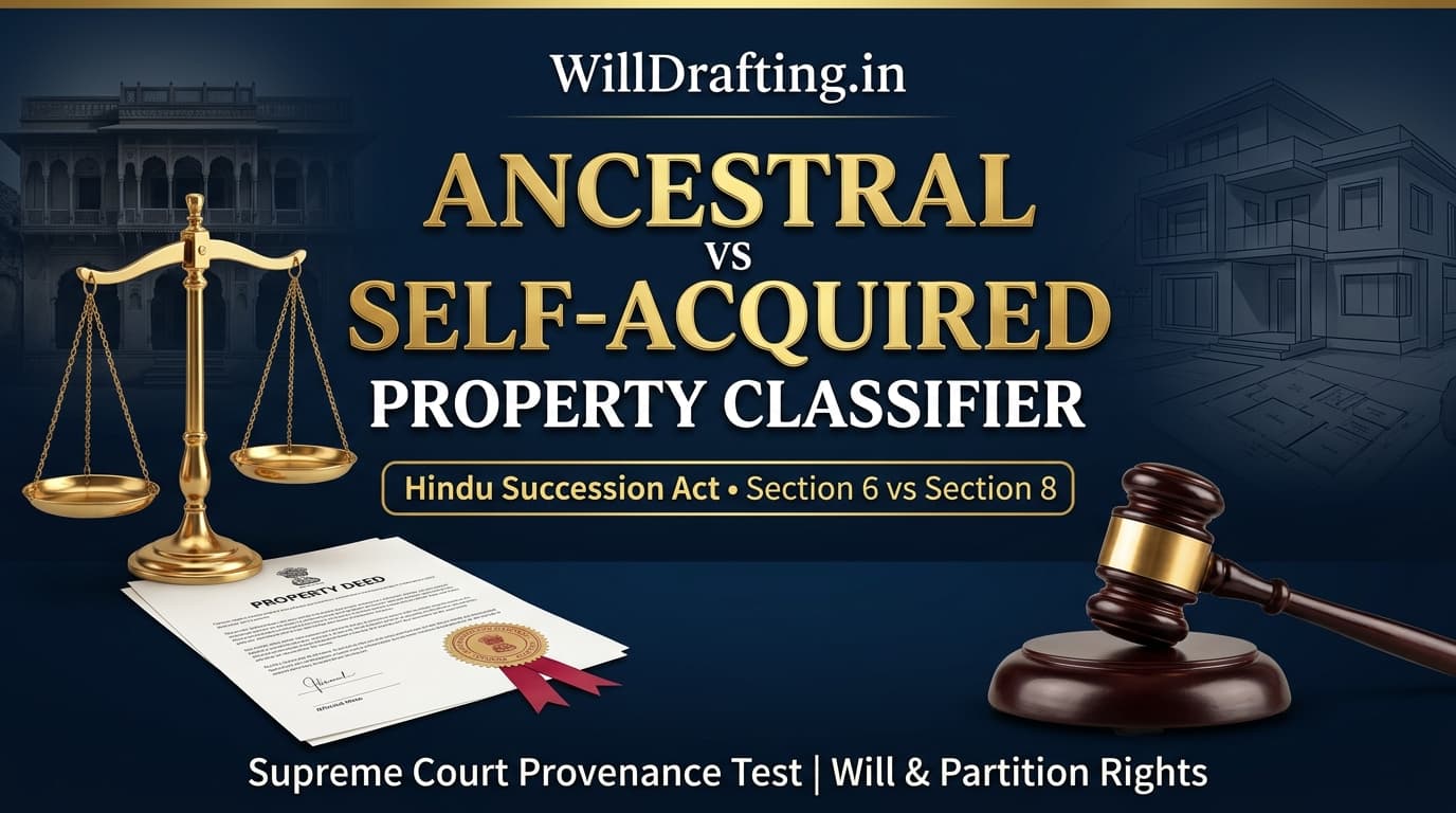 Ancestral vs Self-Acquired Property Classifier India - Supreme Court Provenance Guide