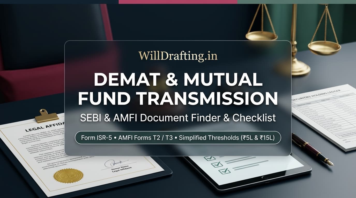 SEBI Demat and Mutual Fund Transmission Document Finder and Legal Checklist