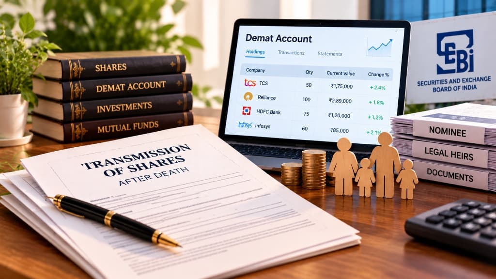 Transmission of Shares After Death SEBI Demat Account Nominee and Legal Heirs Guide