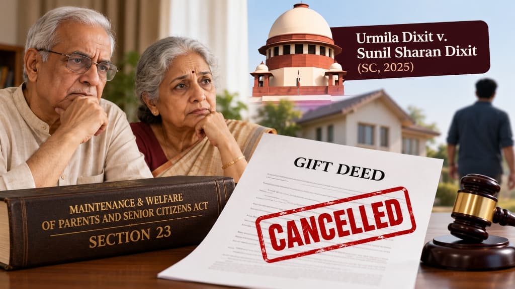 Can Parents Cancel a Gift Deed Under Senior Citizens Act?