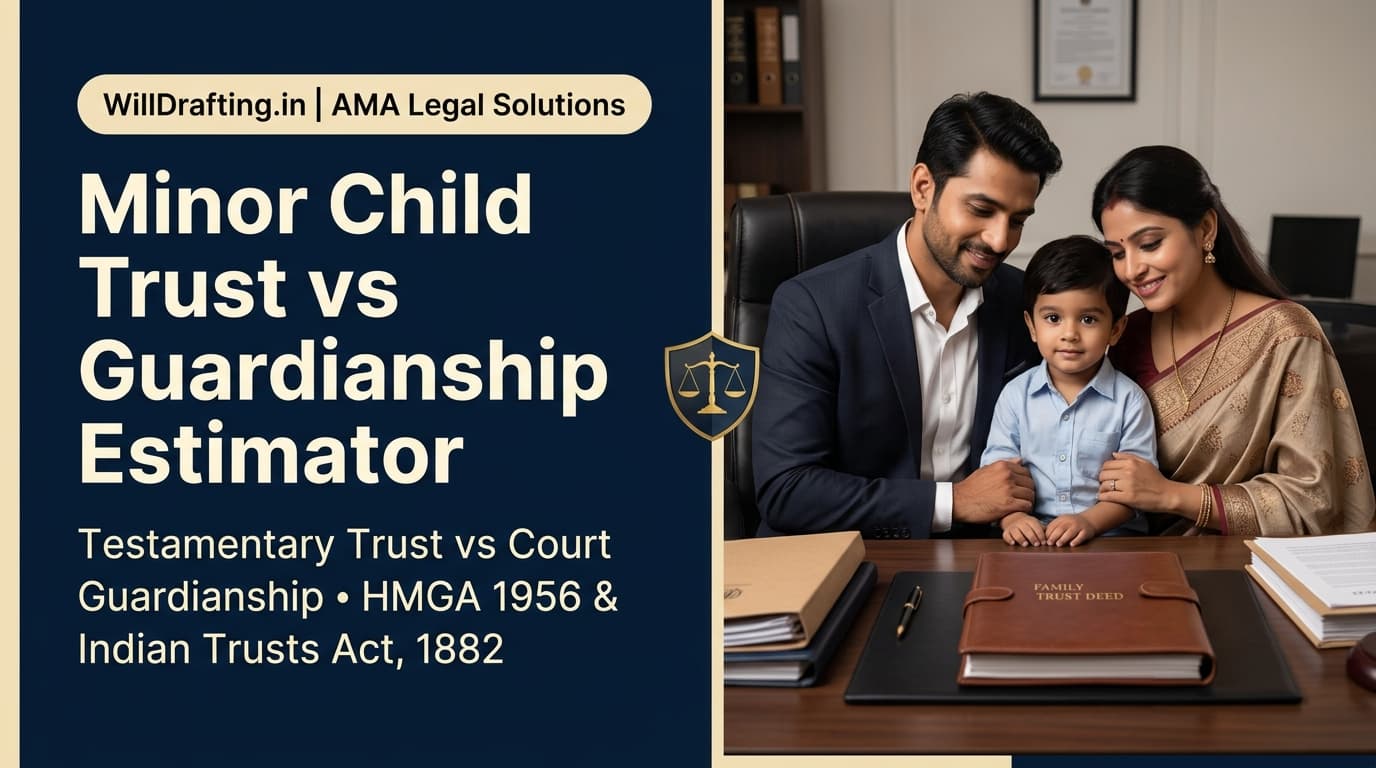 Minor Child Trust vs Guardianship Estimator and Inheritance Rules Guide India