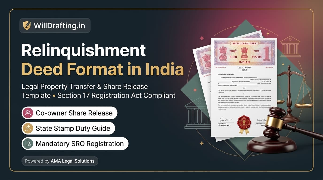 Visual Blueprint and Anatomy of a Valid Relinquishment Deed in India