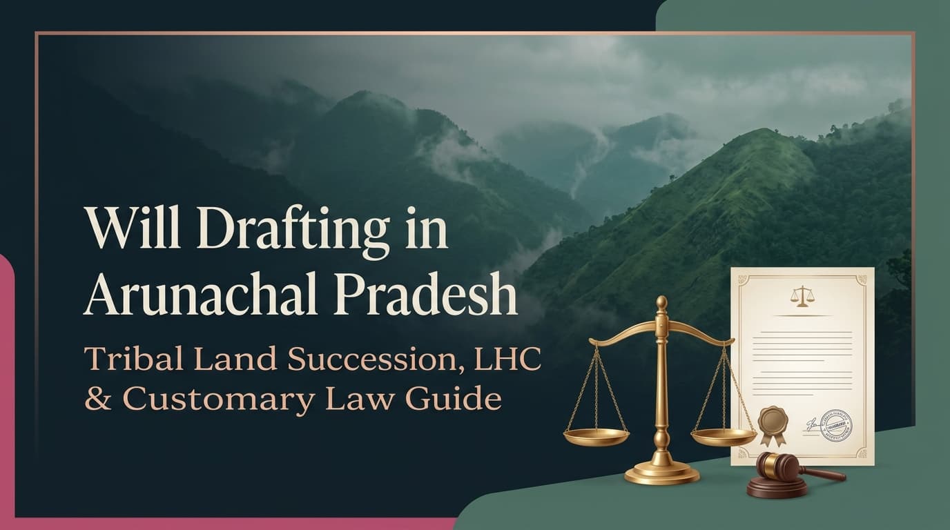 Legal Will Drafting and Property Succession in Arunachal Pradesh