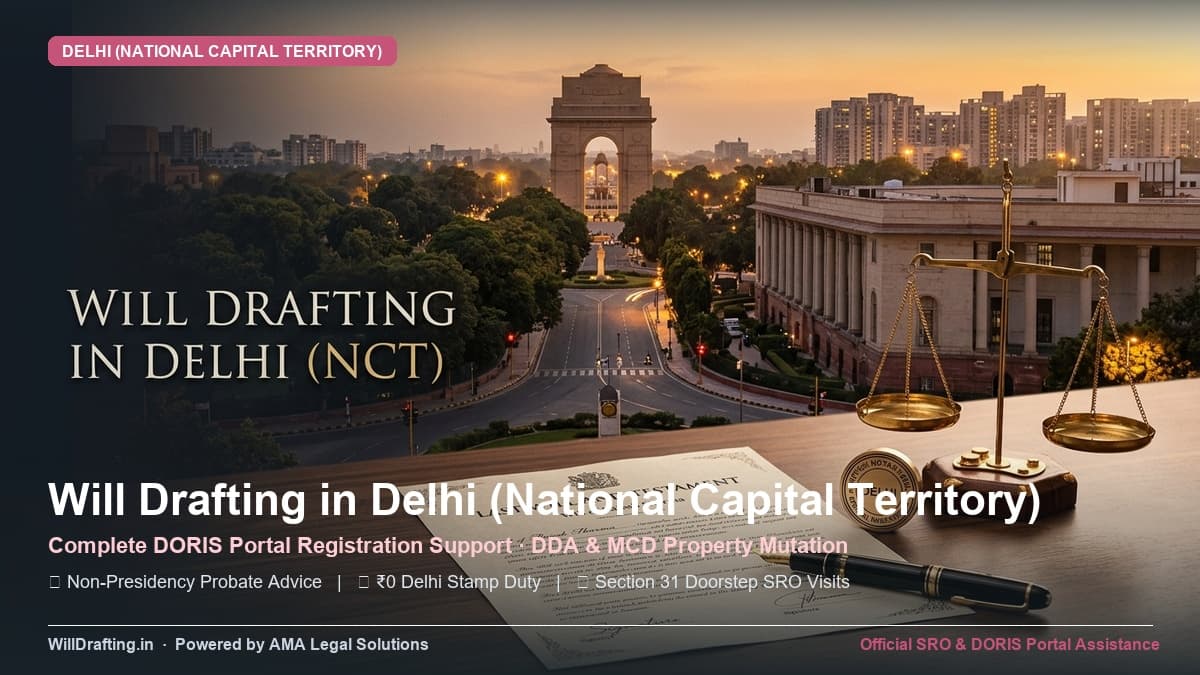 Online Will Drafting and Registration Services in Delhi NCT