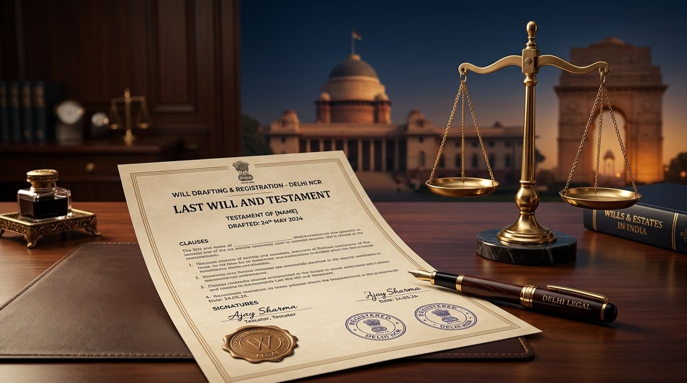 Online Will Drafting and Registration in Delhi NCR