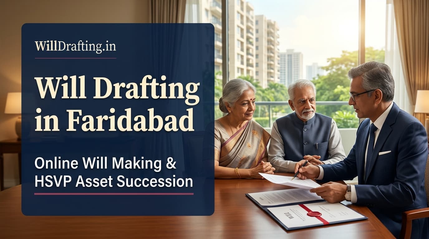 Legal Will Drafting and Property Succession in Faridabad Haryana NCR