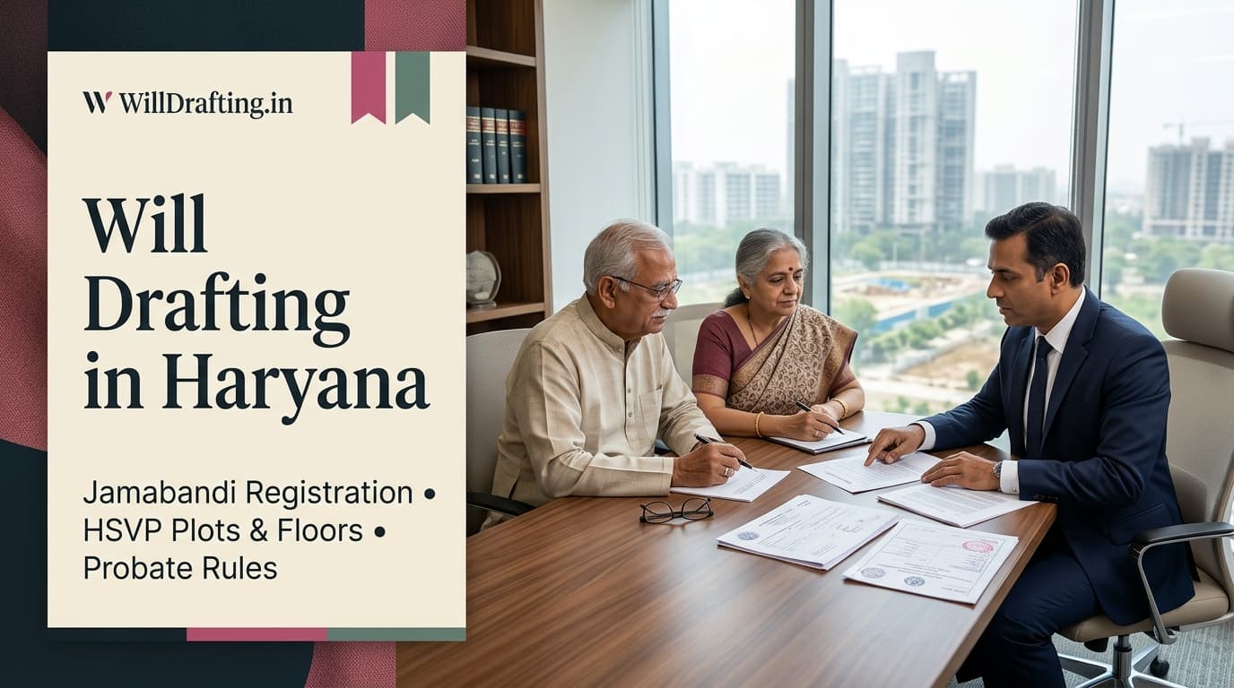 Online Will Drafting and SRO Registration Services in Haryana