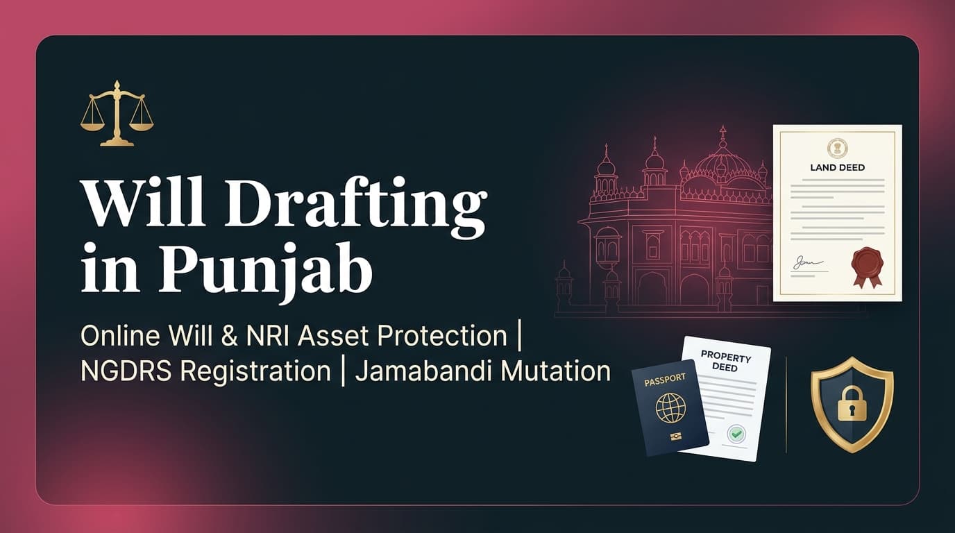 Online Will Drafting and NRI Asset Protection in Punjab