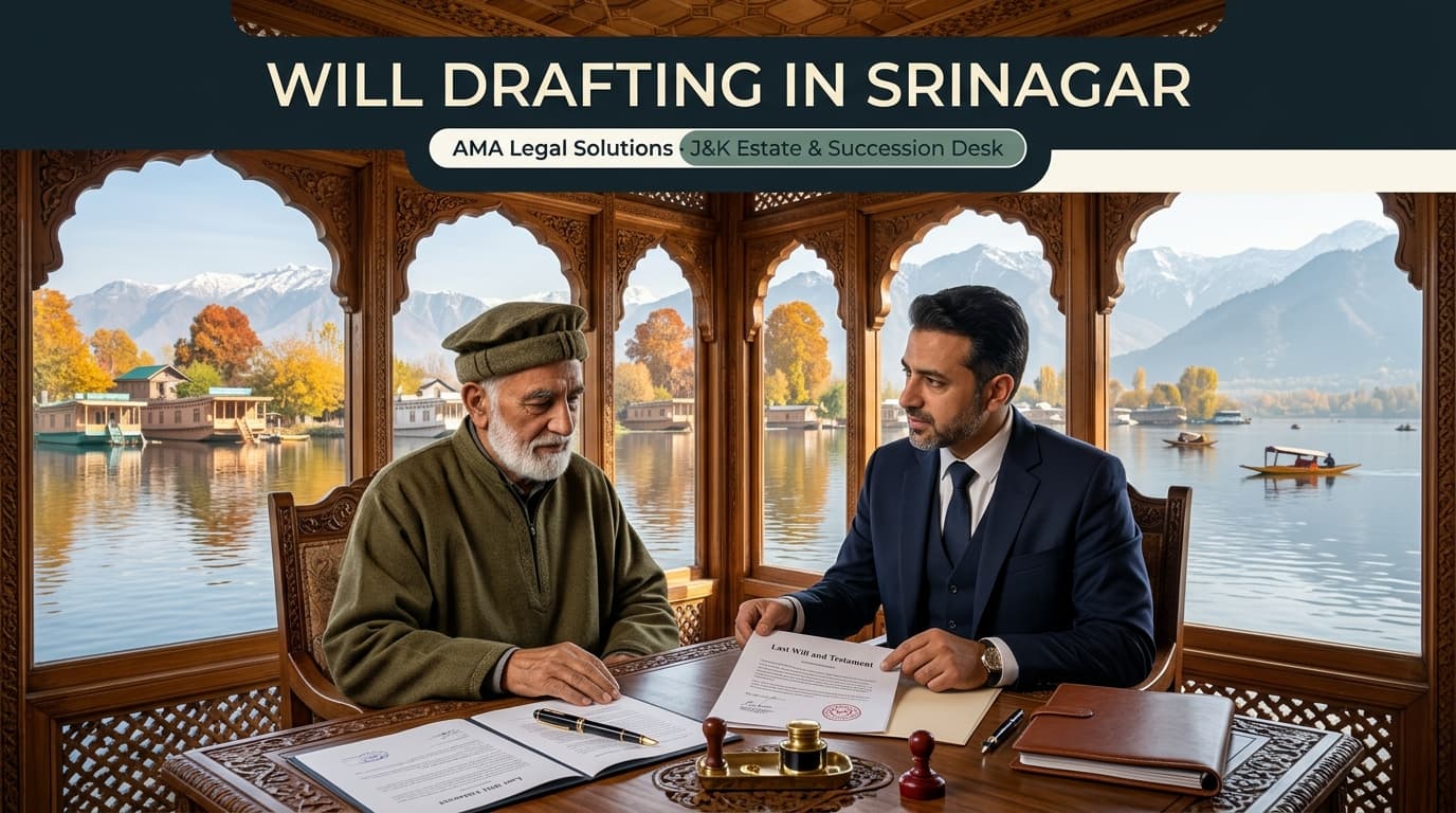 Legal Will Drafting and Property Succession in Srinagar Jammu and Kashmir