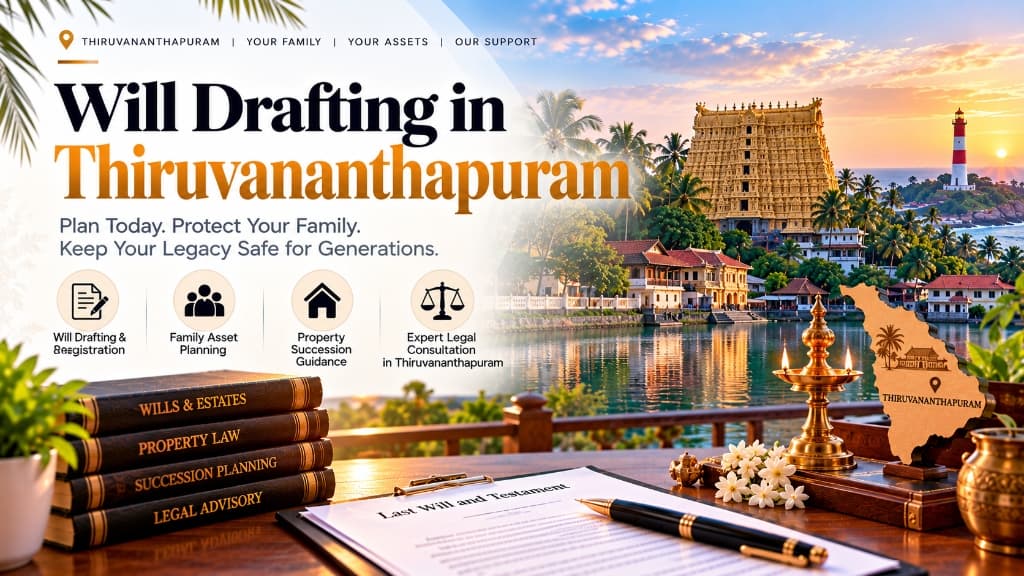 Online Will Drafting and Registration Services in Thiruvananthapuram Kerala