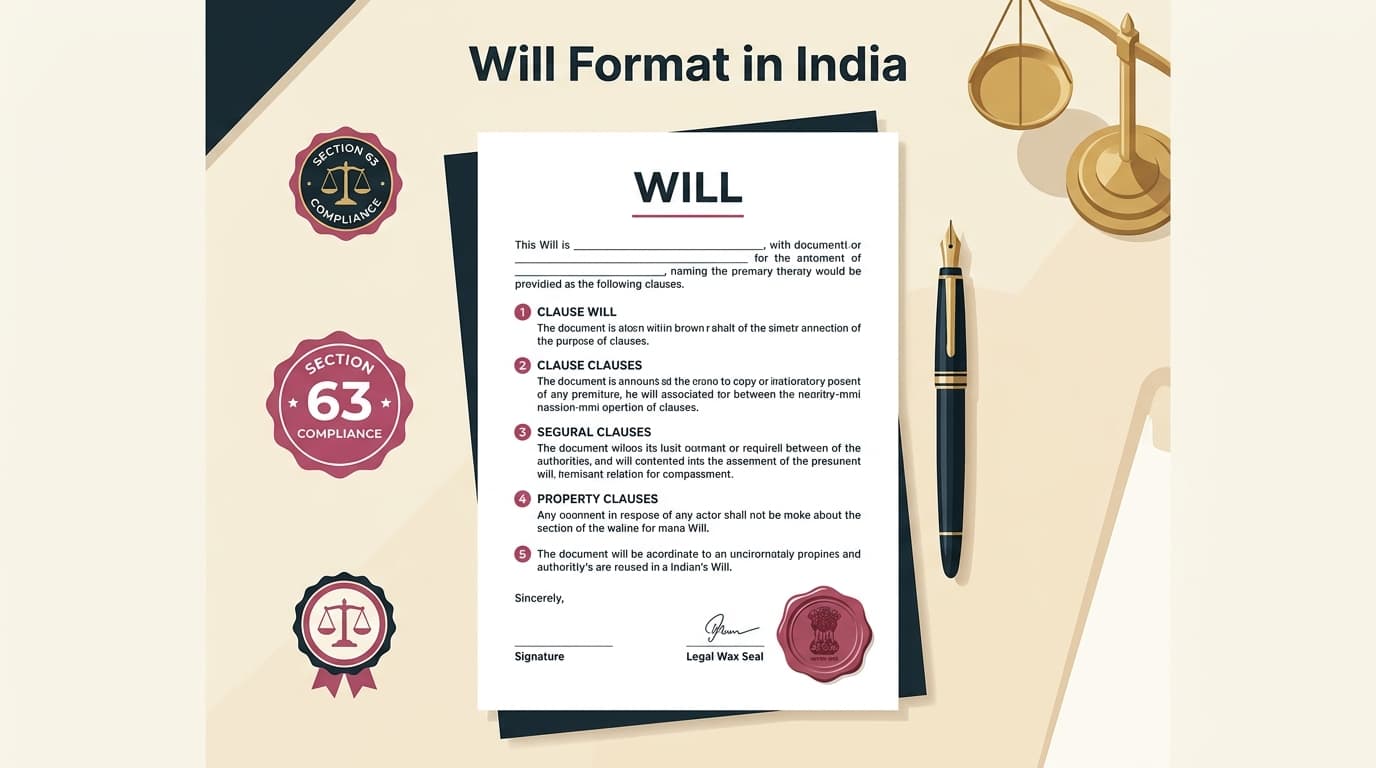 Visual Blueprint and Anatomy of a Valid Will Format in India