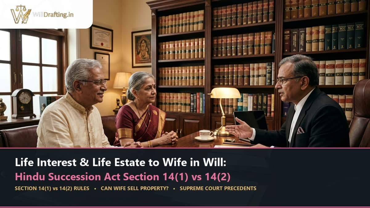 Life Interest to Wife in Will: Section 14 Legal Guide