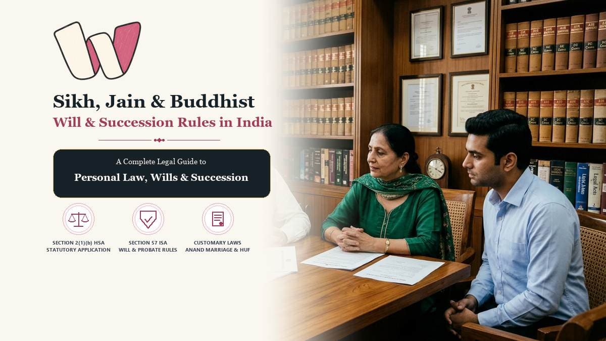 Sikh Jain and Buddhist Will and Succession Rules in India