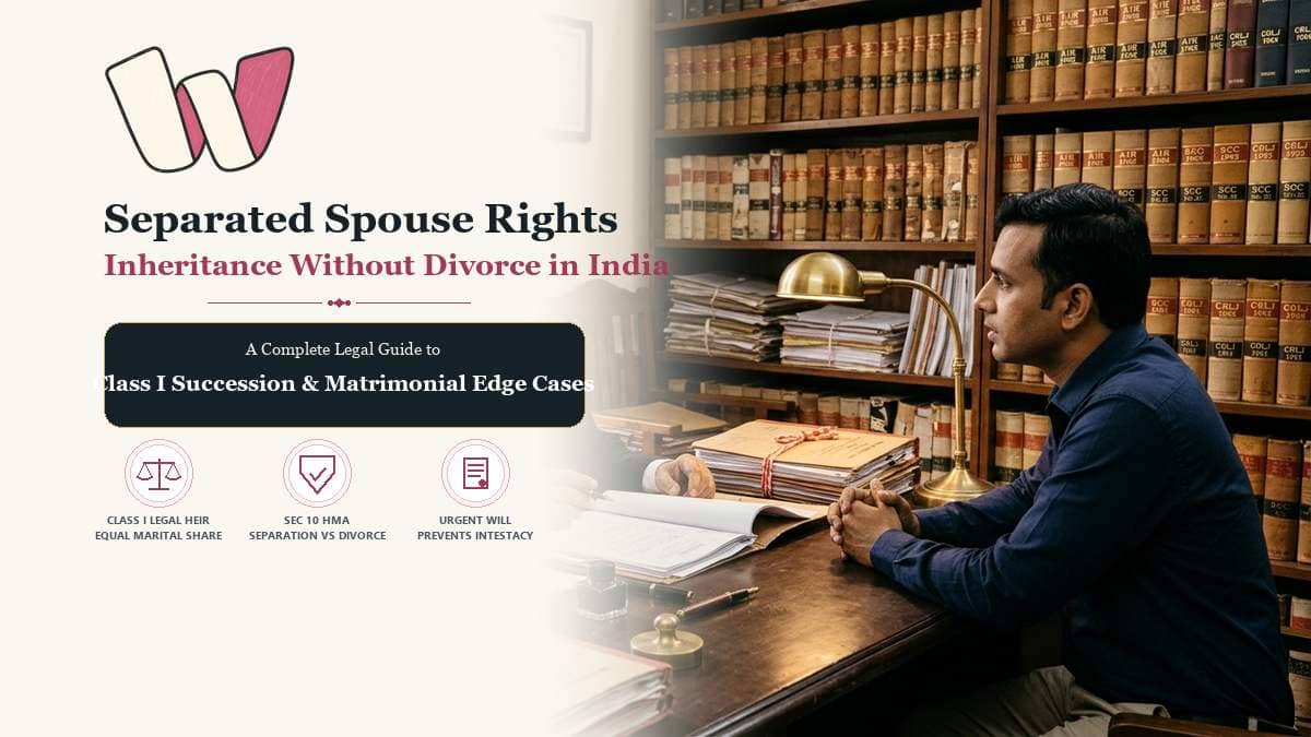 Separated Spouse Property Inheritance Rights Without Divorce in India