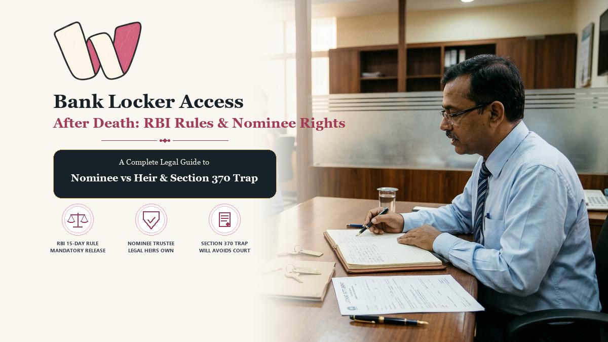 Bank Locker Access After Death RBI Rules Nominee vs Heir Legal Guide