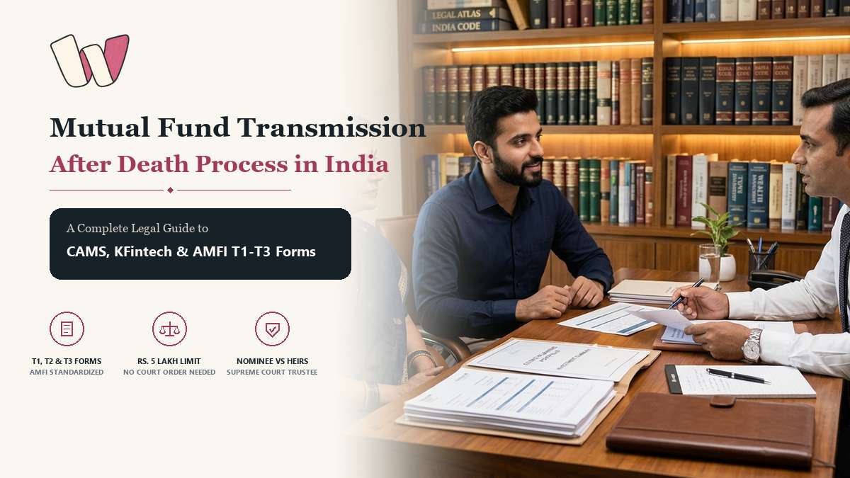 Mutual Fund Transmission After Death Process India CAMS KFintech T1 T2 T3 Forms