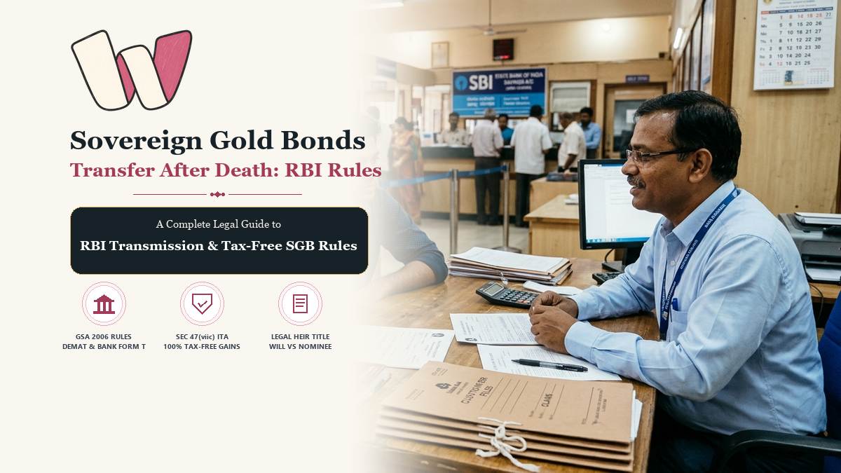 Sovereign Gold Bonds SGB Transfer After Death RBI Rules and Tax Guide