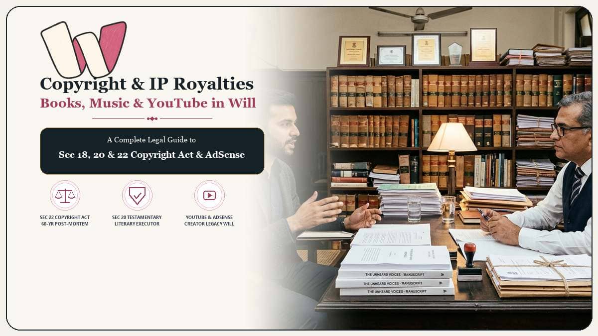 Copyright Royalties and YouTube Channel in Indian Will Legal Guide