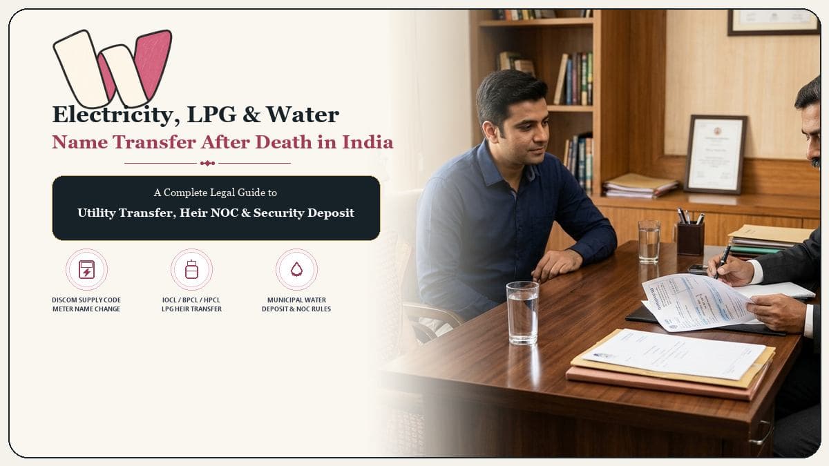 Electricity Bill and LPG Gas Connection Name Change After Death Legal Guide