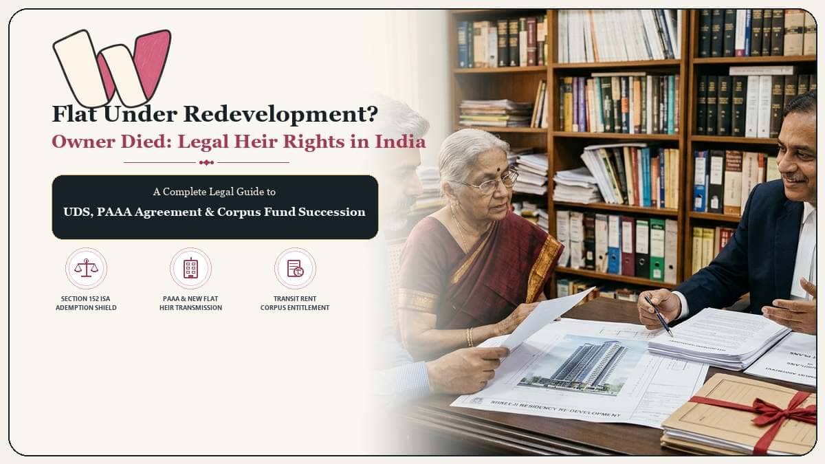 Flat Under Redevelopment Owner Died Legal Heir Rights and UDS Succession India