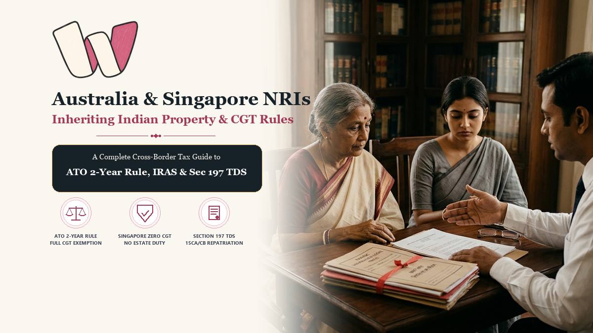 Australia & Singapore NRI Indian Property Tax Rules