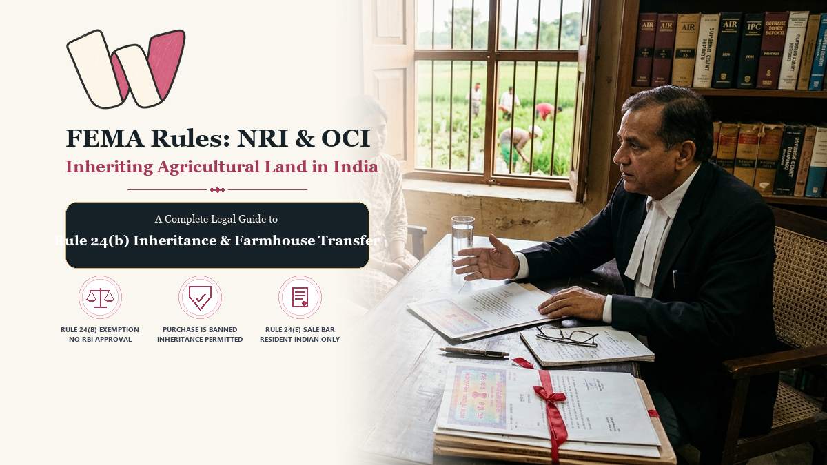 FEMA Rules: NRI & OCI Inheriting Agricultural Land India
