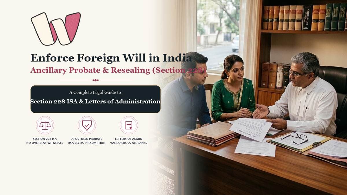 Enforce Foreign Will in India: Section 228 Resealing