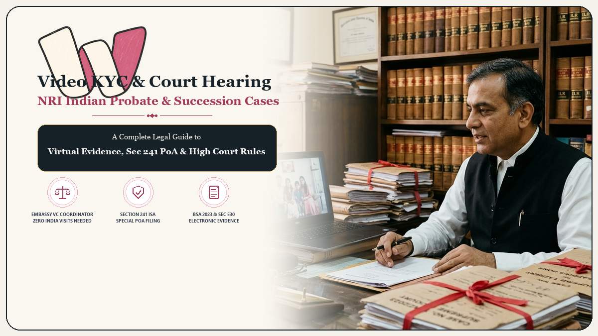 Video KYC and Virtual Court Hearing for NRIs in Indian Probate Cases