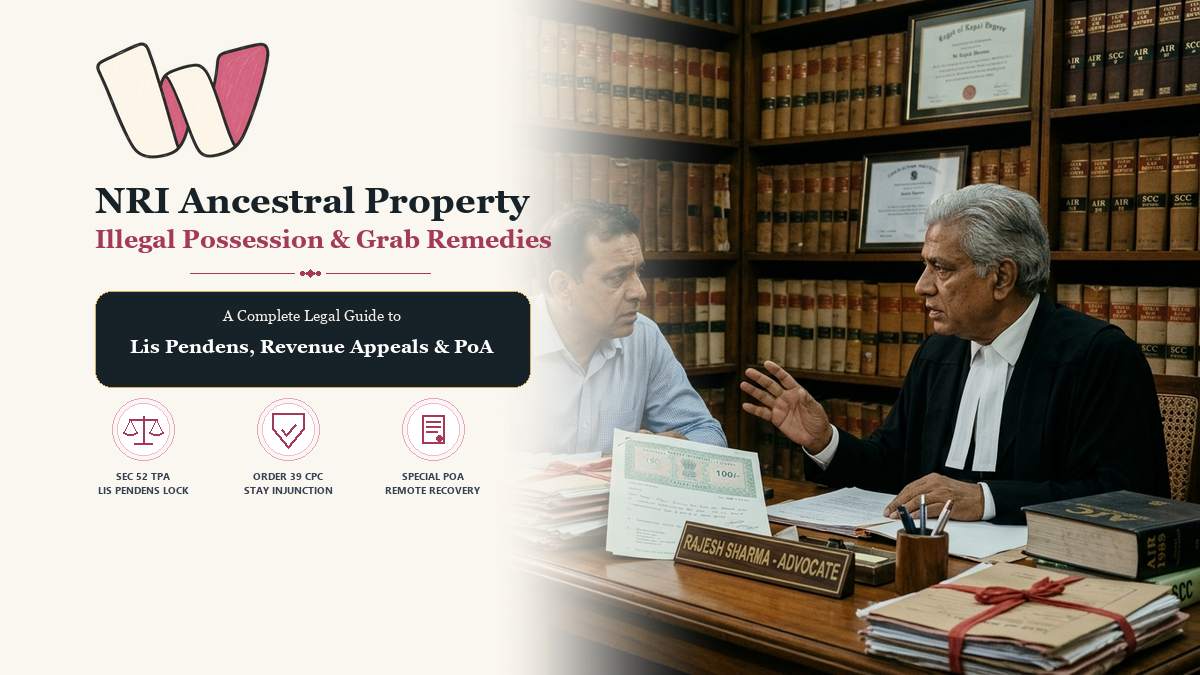 NRI Disputed Ancestral Property Illegal Possession Remedies India