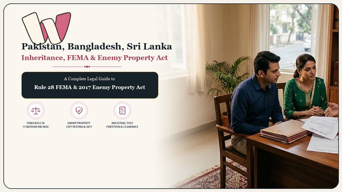 FEMA Restrictions on Pakistani and Bangladeshi Citizen Inheritance India