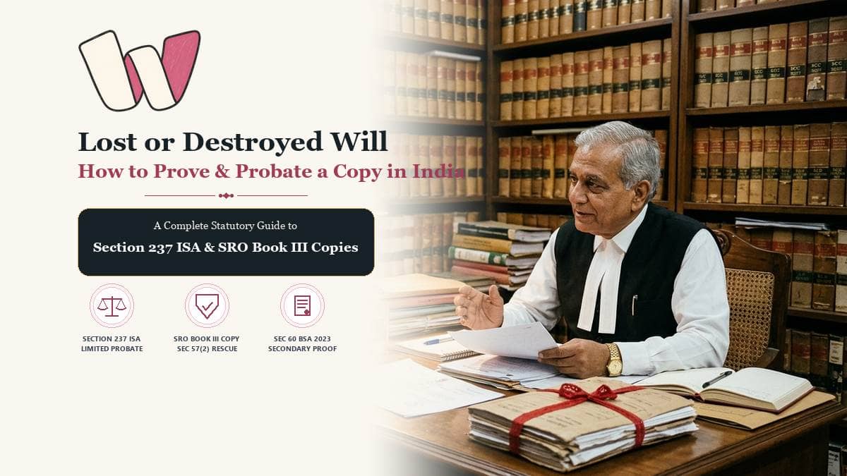 What If Original Will Is Lost or Destroyed in India?