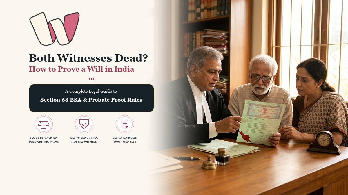 What If Both Attesting Witnesses of Will Have Died Section 68 BSA Guide