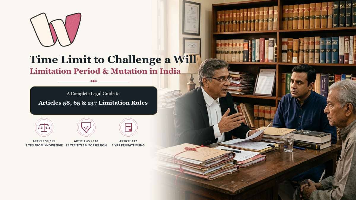 Time Limit to Challenge a Will or Mutation in India