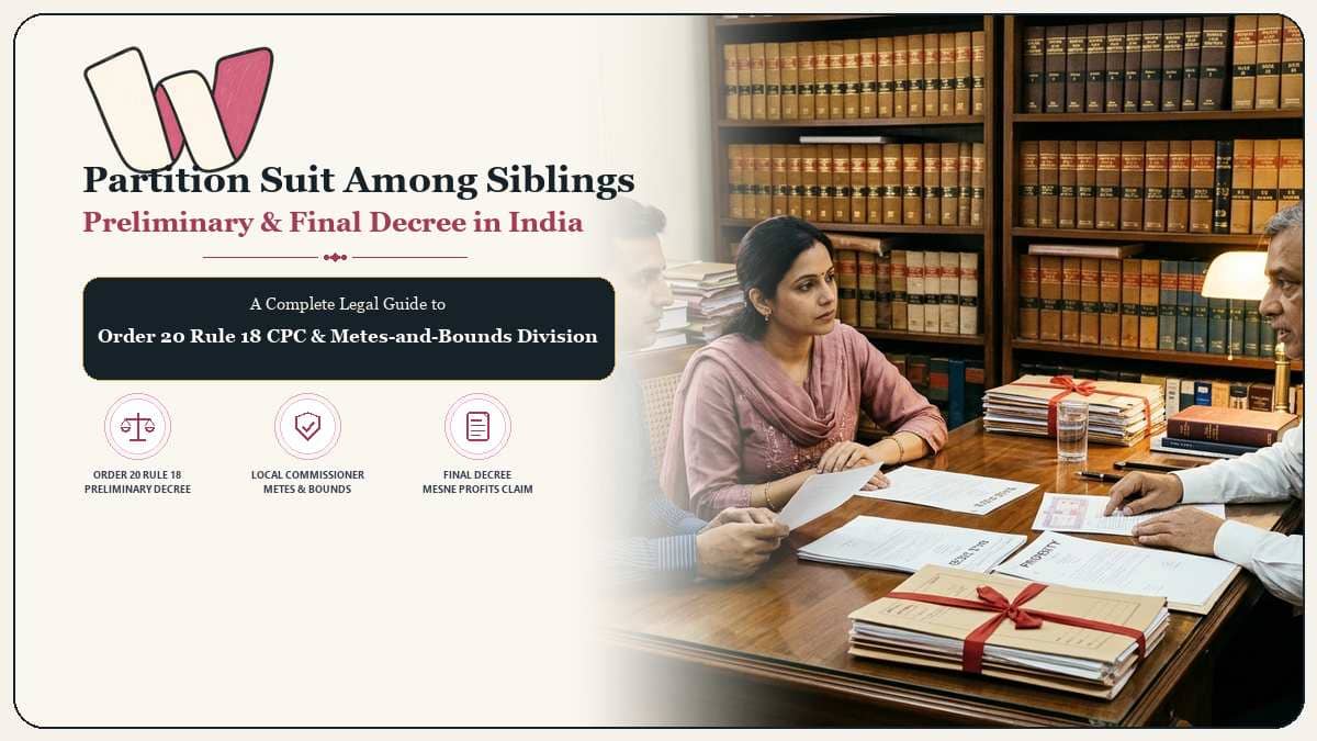 Partition Suit Among Brothers and Sisters Preliminary and Final Decree India