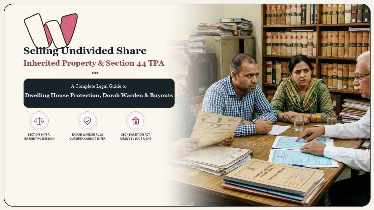Can Co-Owner Legal Heir Sell Undivided Share of Inherited Property Section 44 TPA Gui
