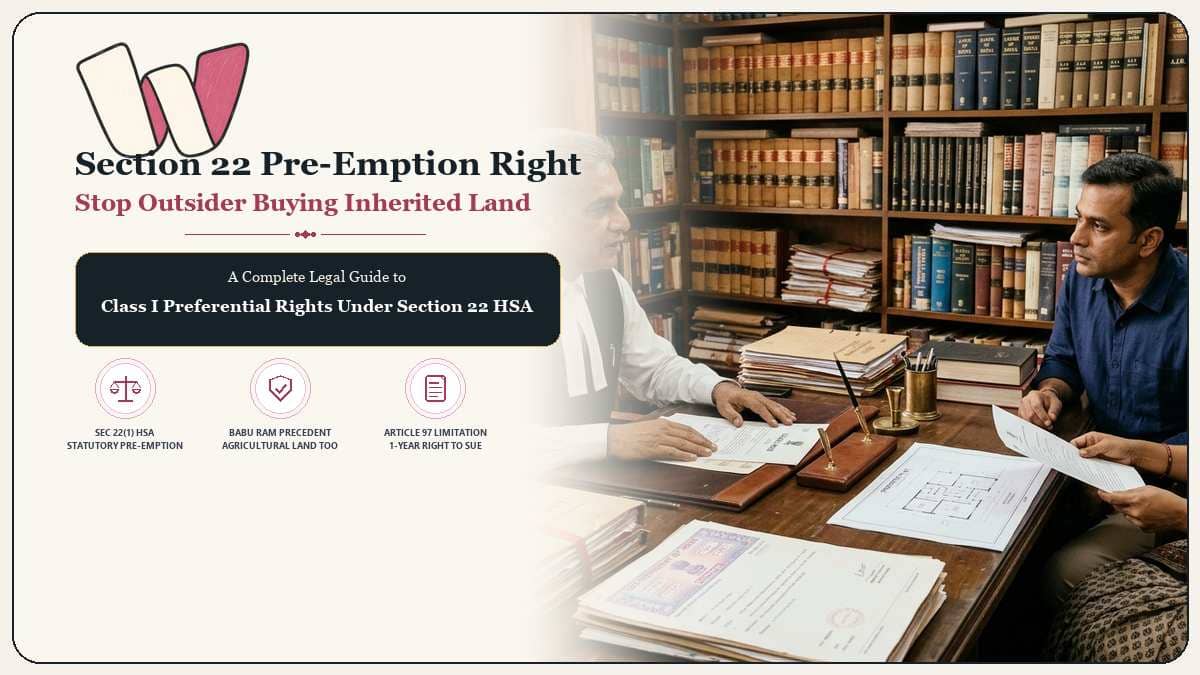 Section 22 Hindu Succession Act Preferential Right to Acquire Property Legal Guide