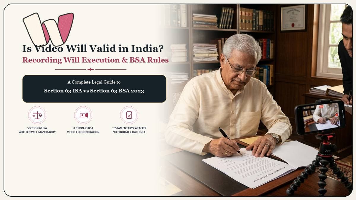 Is Video Will Legally Valid in India: Will Execution and Bharatiya Sakshya Adhiniyam