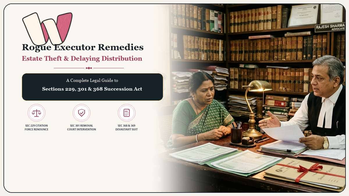 What If Executor of Will Refuses to Act or Steals Property in India Legal Remedies