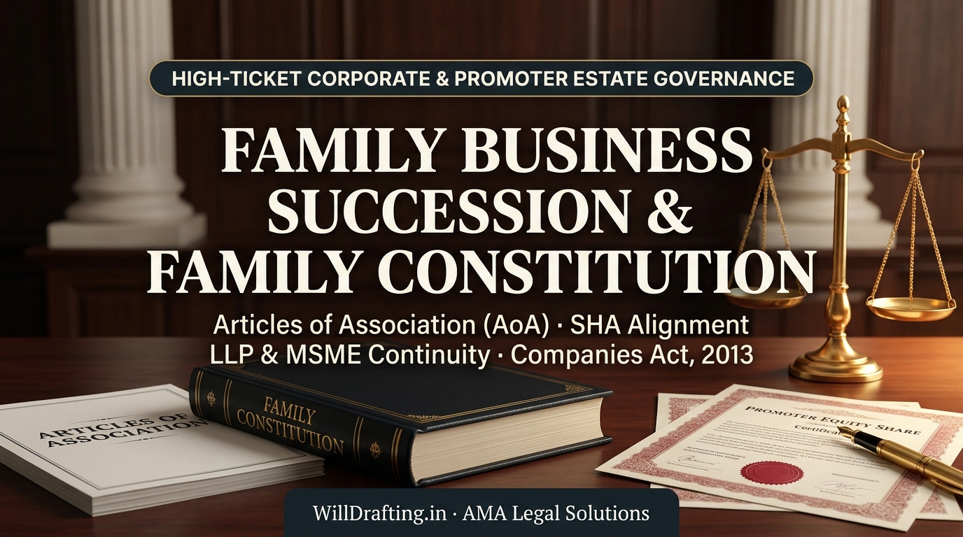 Family Business Succession Planning and Family Constitution Lawyer India Corporate Counsel