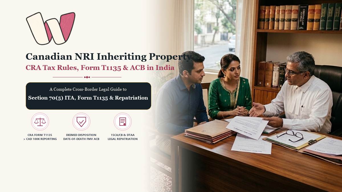 Canadian NRI Inheriting Property in India CRA Tax Rules and Form T1135 Guide