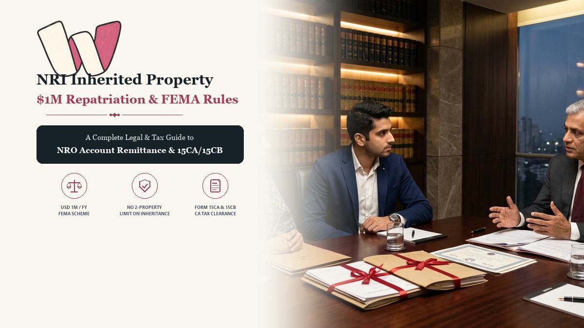 NRI Repatriation of Inherited Property Sale Proceeds USD 1 Million FEMA Guide